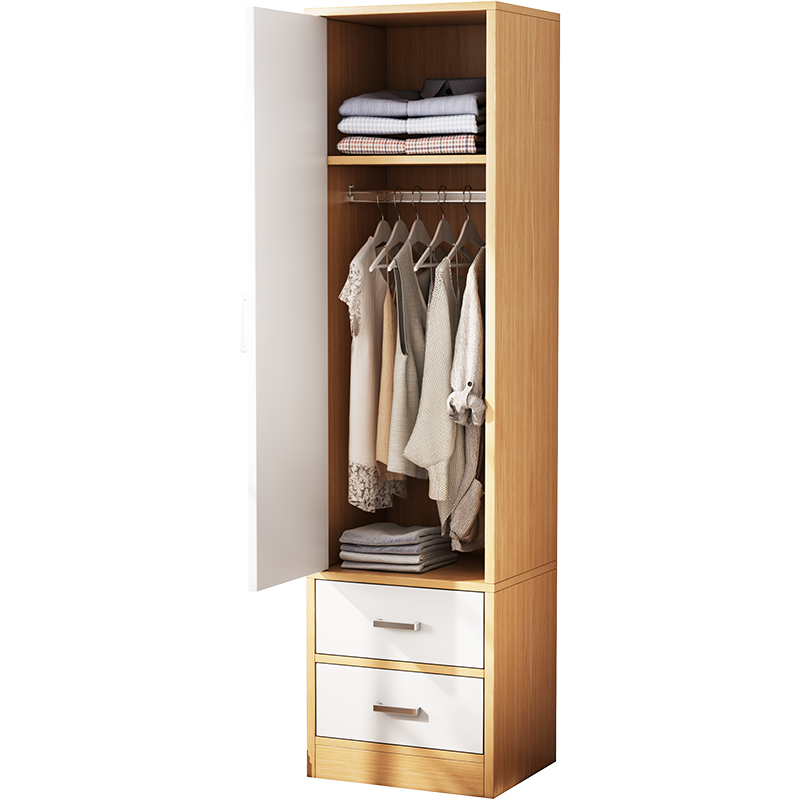 Freestanding Simple Modern save space small room use Single door wardrobe