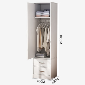 Freestanding Simple Modern save space small room use Single door wardrobe