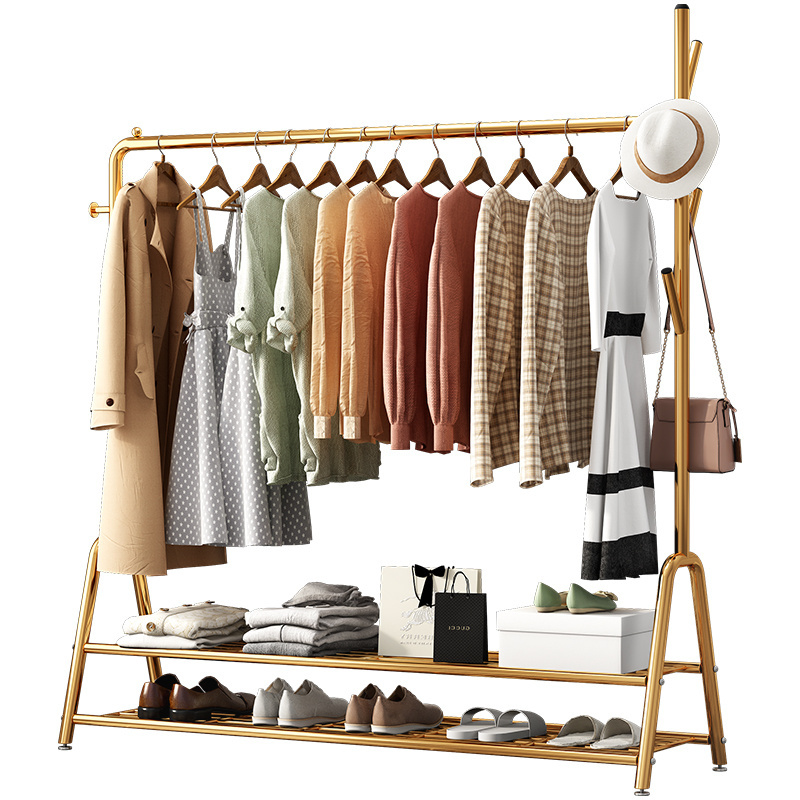 Superior Quality Nordic Clothes Hanger Coat Rack clothes metal shoe rack Shelves coat rack free standing