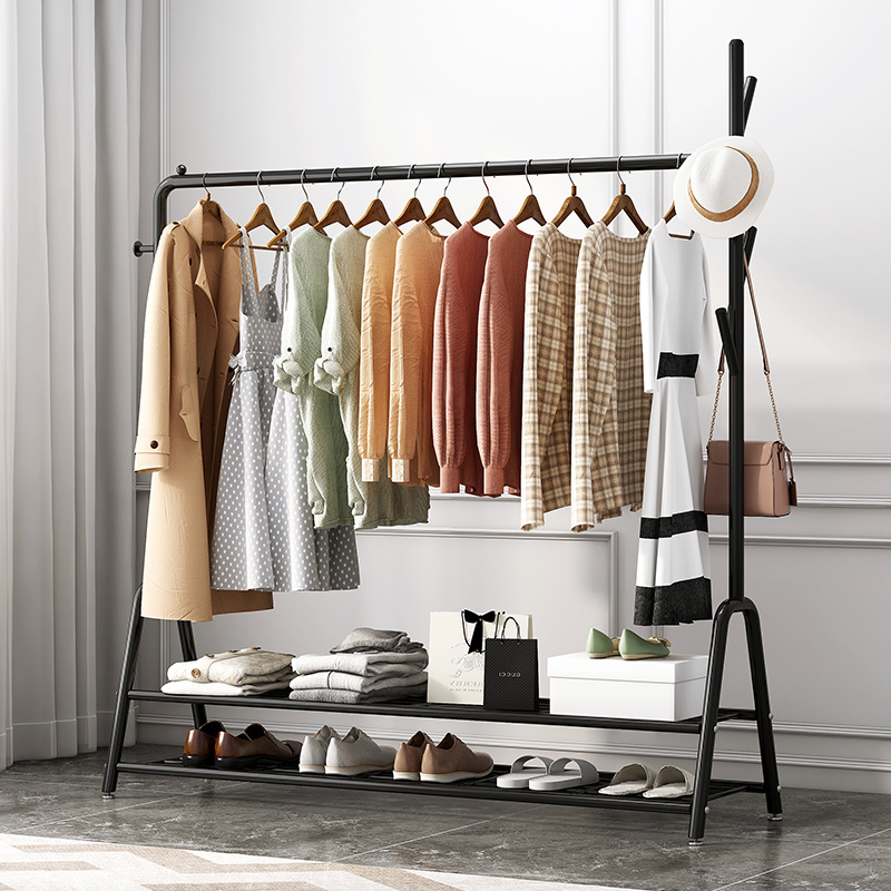 Superior Quality Nordic Clothes Hanger Coat Rack clothes metal shoe rack Shelves coat rack free standing