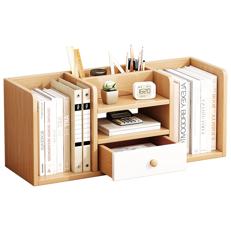 New storage cabinet bookcase portable bookshelf small wooden desktop bookshelf modern bookcase for home