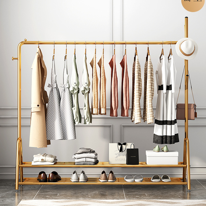 Superior Quality Nordic Clothes Hanger Coat Rack clothes metal shoe rack Shelves coat rack free standing