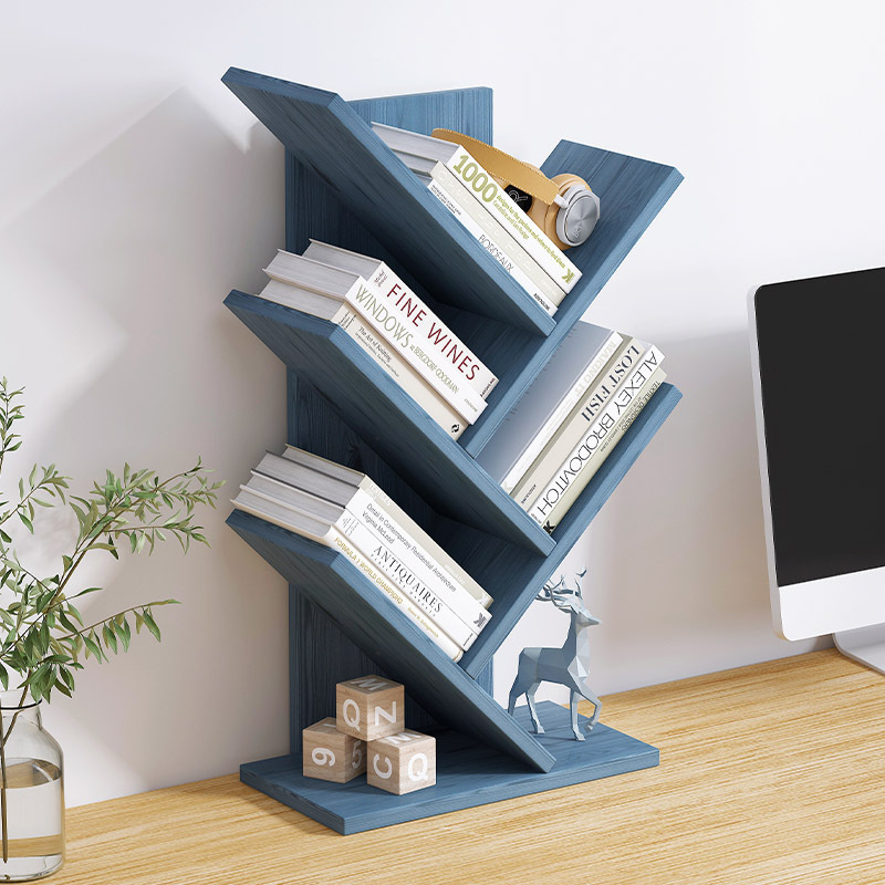 Home Furniture creative design modern tree shaped wooden bookshelf