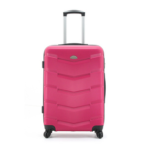 Stylish Cheap Price Hot Sell Hot Pink Stable TSA Lock Expandable ABS Trolley Luggage Suitcase Set