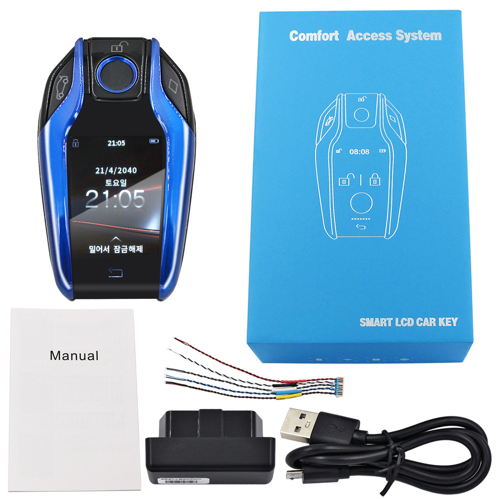 CF618 Modified Universal Remote Display Smart LCD Key Comfortable Entry Auto Lock Keyless Go For Audi/BMW/Ford/Mazda/Toyota/KIA