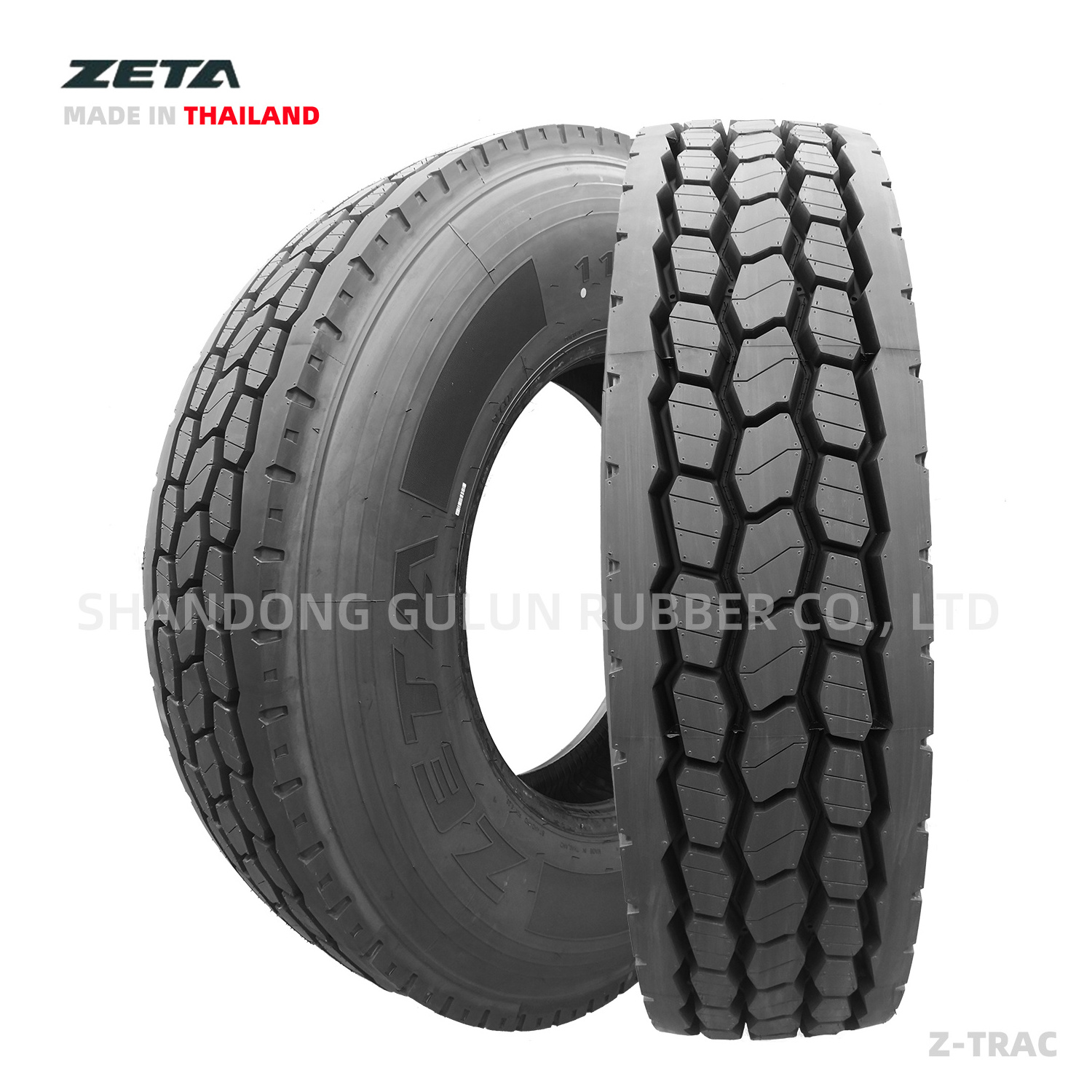 11R 24.5 Truck Tires 11R 22.5 wholesale semi truck tires Thailand brand ZETA ECE DOT GCC SASO 7 years 250000 km mileage