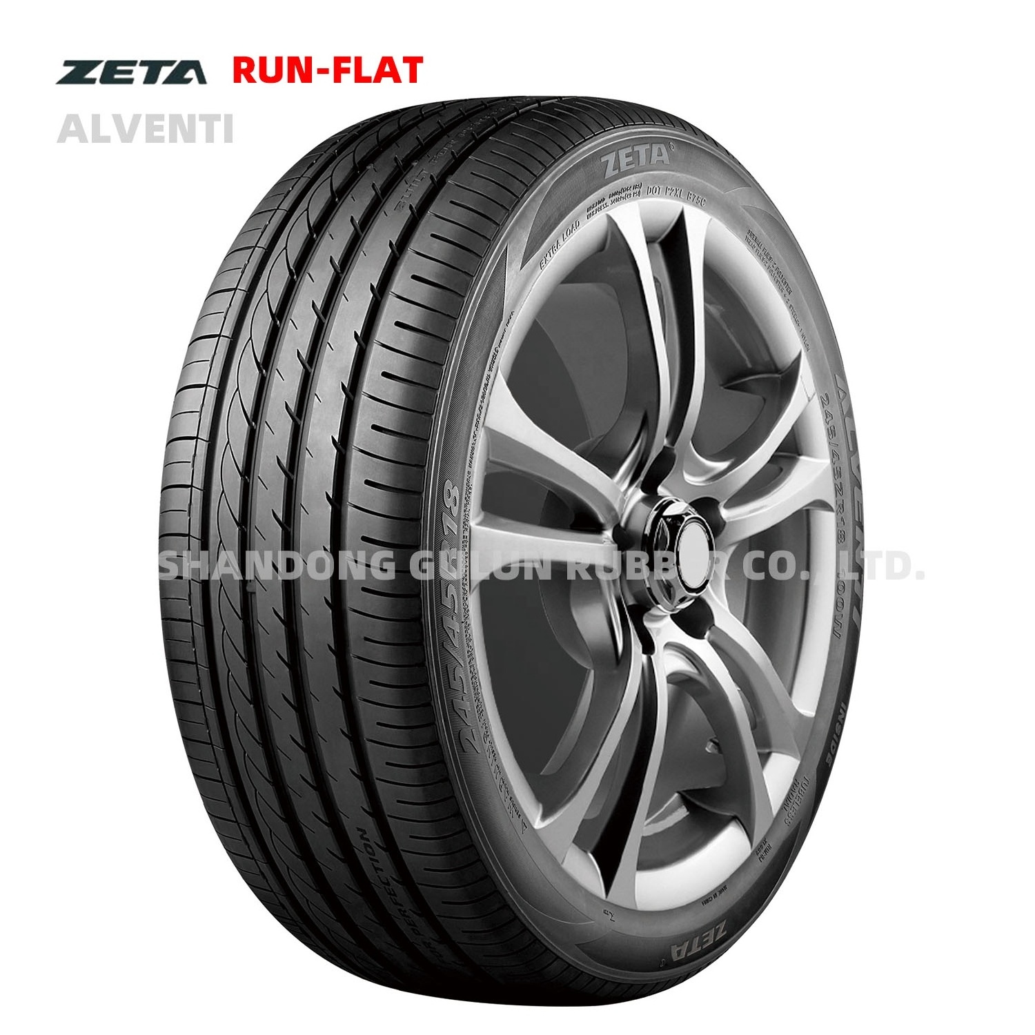 Run Flat Car Tyres from China Top Factory ZETA PACE brand 225 40 18