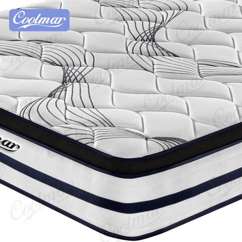 12 Inch Mattress Colchone Luxury Queen King Matelas For 3 Zone Pocket Coil Latex Spring Memory Foam Mattress