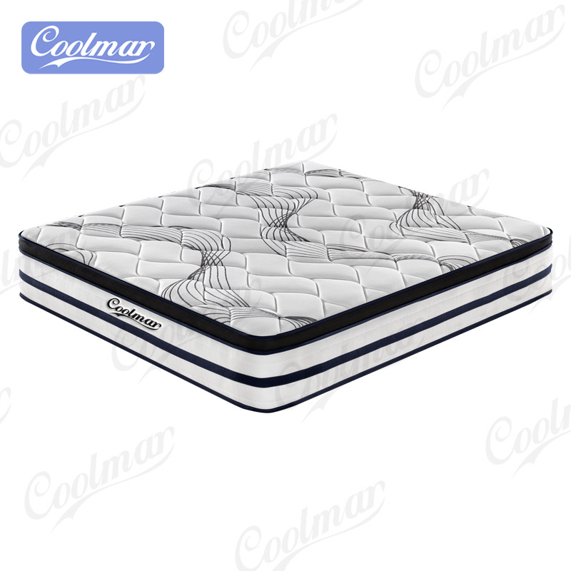 12 Inch Mattress Colchone Luxury Queen King Matelas For 3 Zone Pocket Coil Latex Spring Memory Foam Mattress