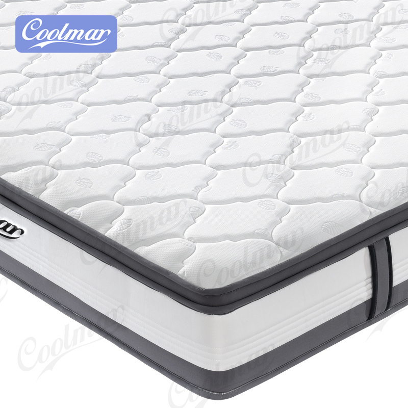 Coolmar Custom Queen Size European Mattress Roll Pack Spring Bed Memory Foam Mattress Topper