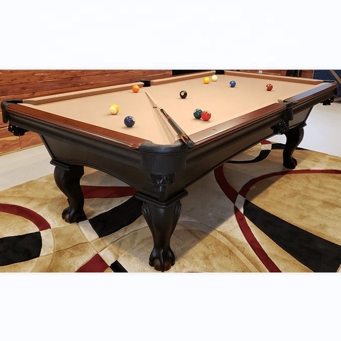 2024 Classic Antique Styles Indoor Game Play High Quality Full Size Carving Billiards Slate Solid Wood Custom Carved Pool Table