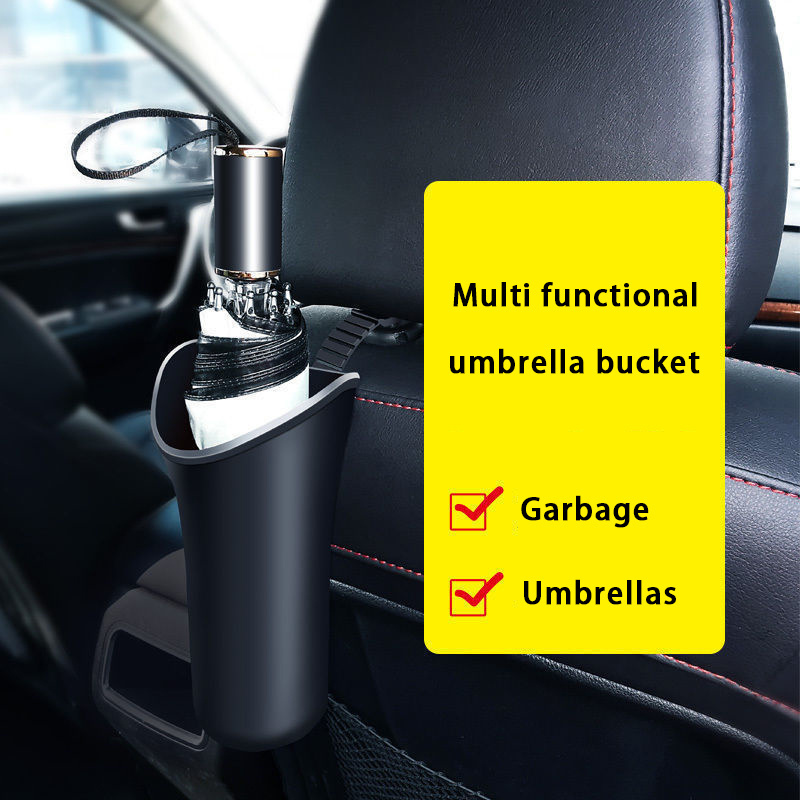 New Hot Items Car Storage Box Folding Plastic Bucket Holder For Umbrella Innovative multi-functional vehicle umbrella storage