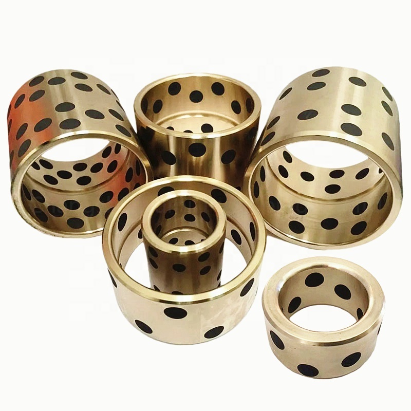 JDB 16mm Slide Bearing Oilless Linear Bush Inlaid Bronze Bushings Linear Bearing Self Lubricating Graphite Brass Bushing