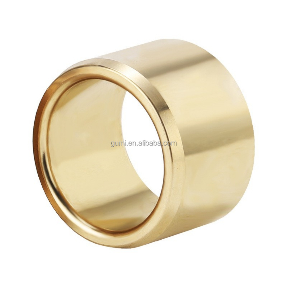 Oil Free Bushing Self Lubricating Wear Resistant Guide Bush Bronze Casting Straight Column Type 8mm Oiless Brass Alloy Bushings