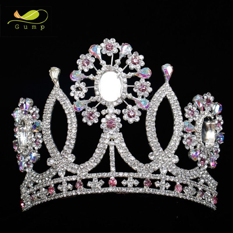 Custom Tiara Princess Pageant Rhinestone Miss World Crown