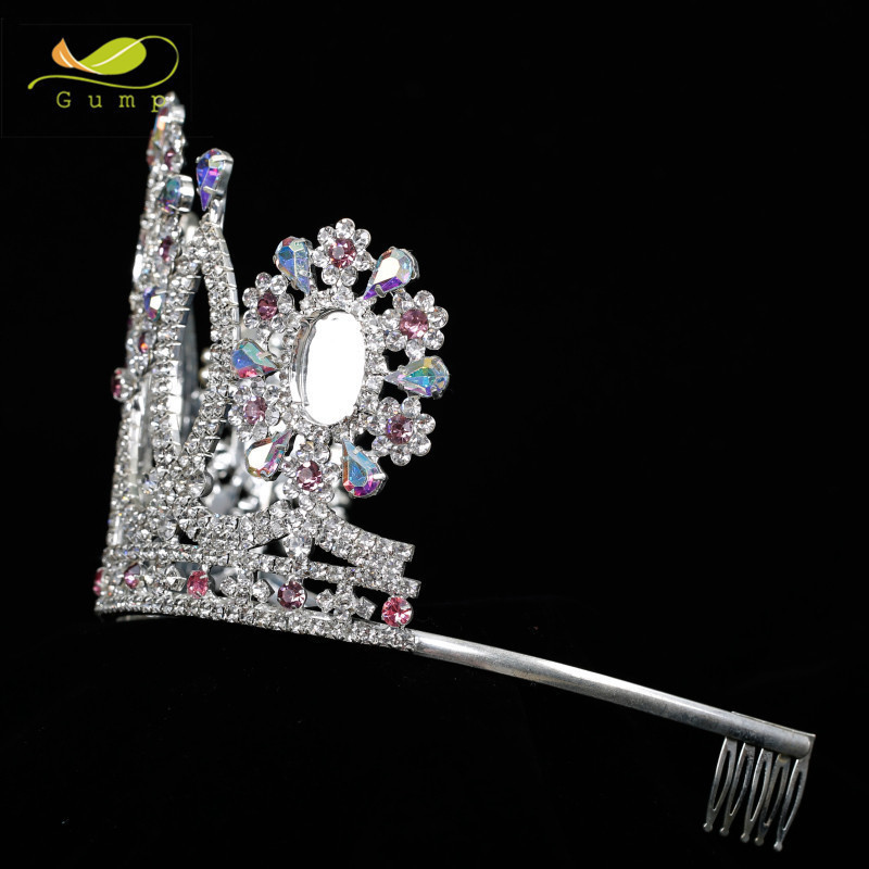 Custom Tiara Princess Pageant Rhinestone Miss World Crown