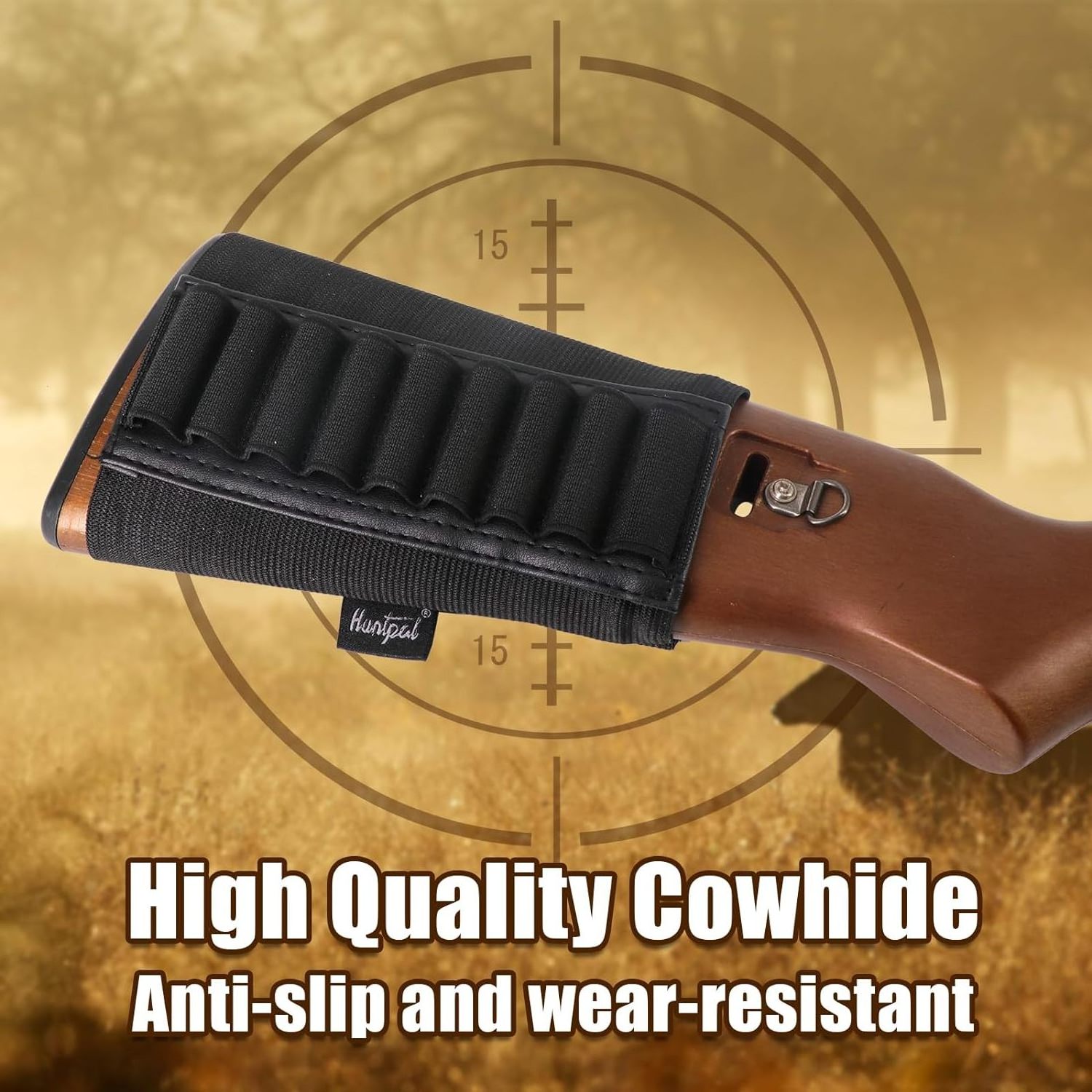 Leather  Gun Cartridge For Cartridge Holder Ammo Bullet Carrier