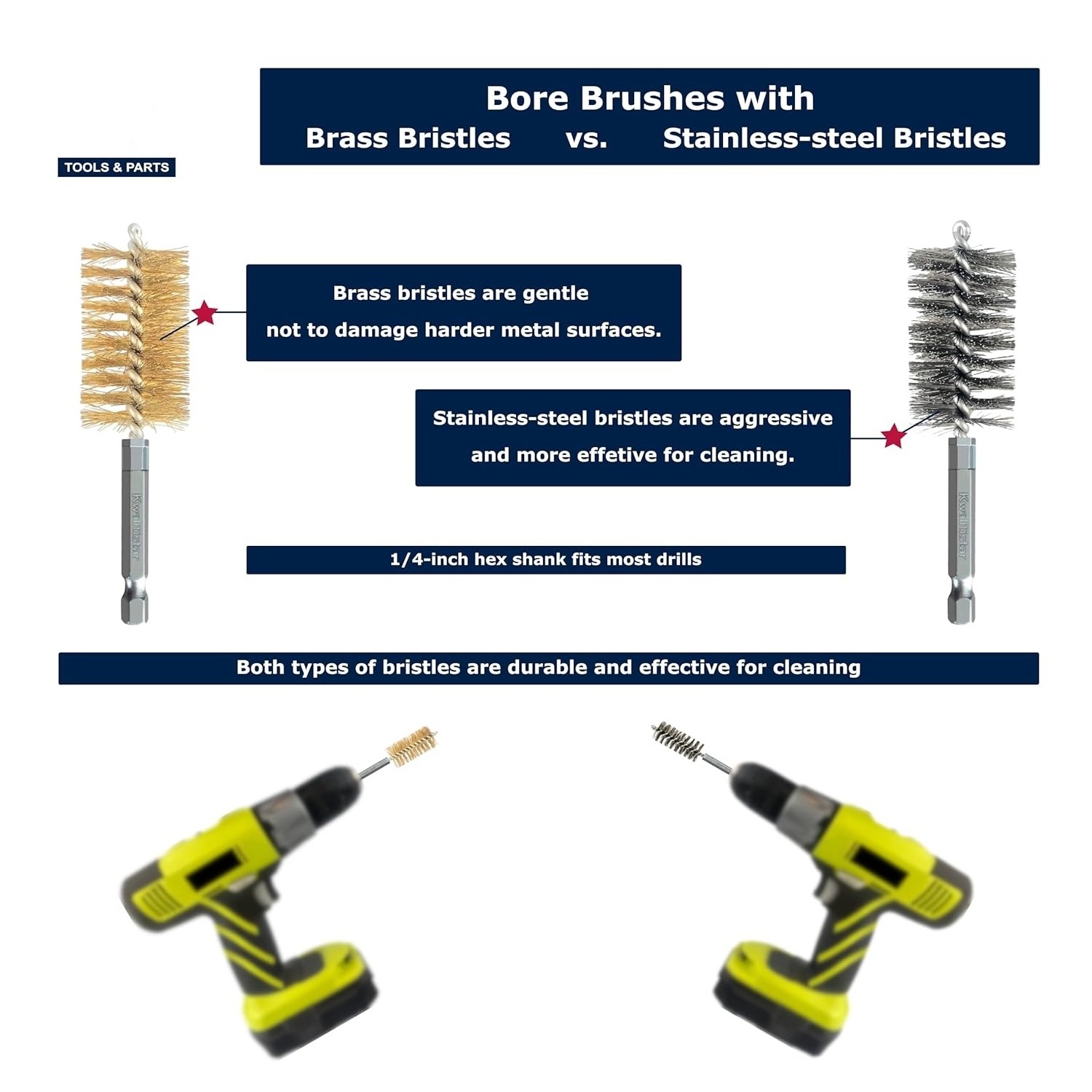 Wire Brush kit Bore Brush Set for Auto engine Wire cleaning Brush