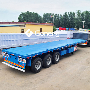 manufacturer direct sale new used 3 axles 40 ft flatbed semi trailer truck 2 axle 20ft container semi trailer