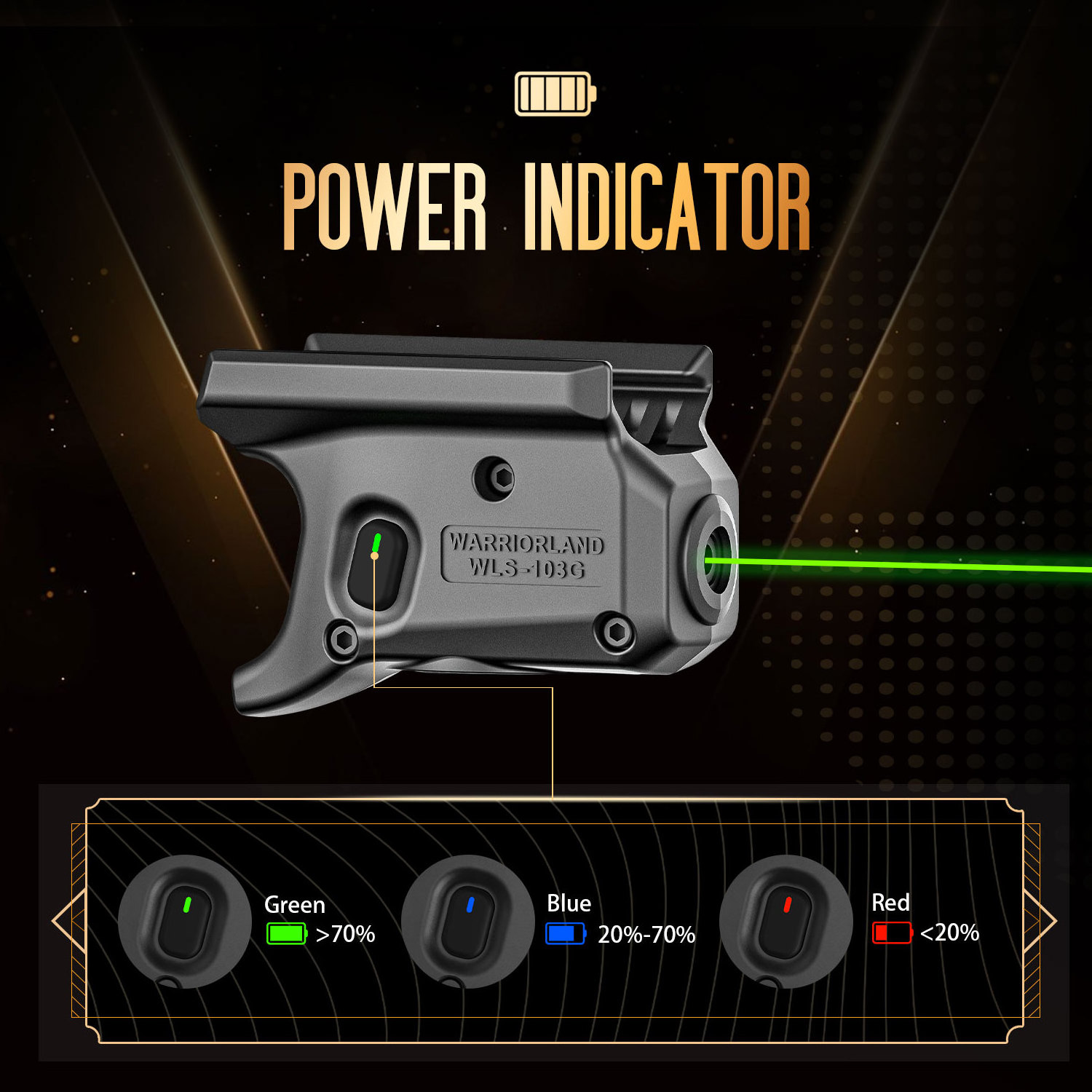 WARRIORLAND-Green-Laser-Sight-WL-103g- green laser light