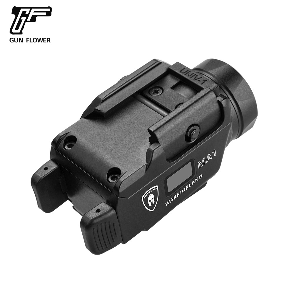 Warriorland 2024 Hot Sale Universal Rechargeable Tactical Gear Mounted Lights with Laser IPX4 Waterproof