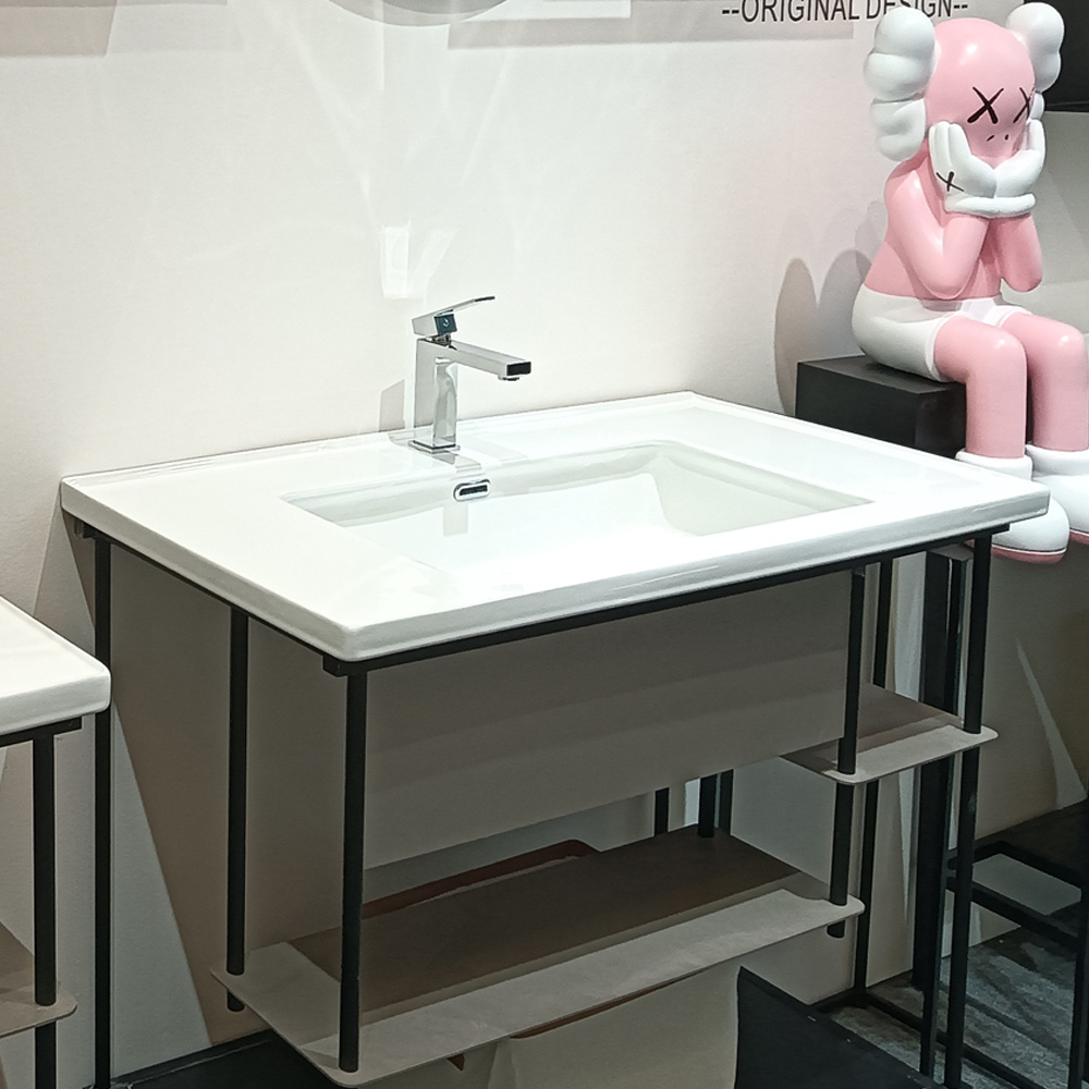 Cabinet washing toilet sink bathroom sanitary white wall hung wash basin polishing ceramic wash sink