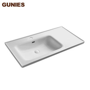 Cabinet washing toilet sink bathroom sanitary white wall hung wash basin polishing ceramic wash sink