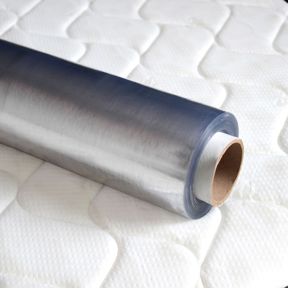 China supplier customization logo mattress pvc packaging film transparent pvc film