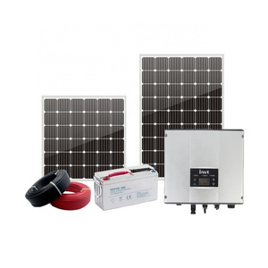 High Power 5 Kilo Watt Home Solar Panel Kit Off Grid Tie System 400w solar system home power kit