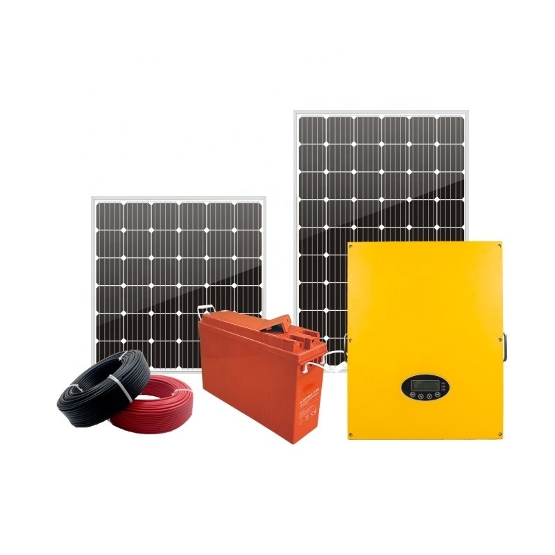 High Power 5 Kilo Watt Home Solar Panel Kit Off Grid Tie System 400w solar system home power kit