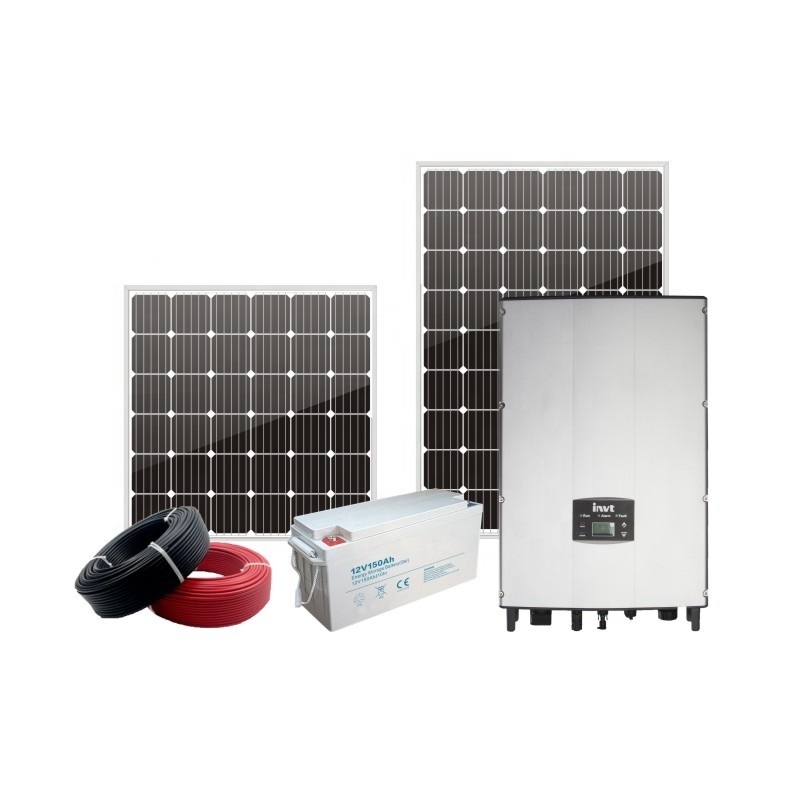 High Power 5 Kilo Watt Home Solar Panel Kit Off Grid Tie System 400w solar system home power kit