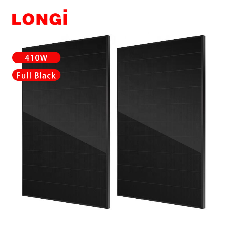 Longji all full black solar panels Big price cut prices sharply 425w 450W  Full  in large stock ready to ship