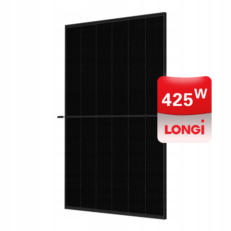 Longji all full black solar panels Big price cut prices sharply 425w 450W  Full  in large stock ready to ship