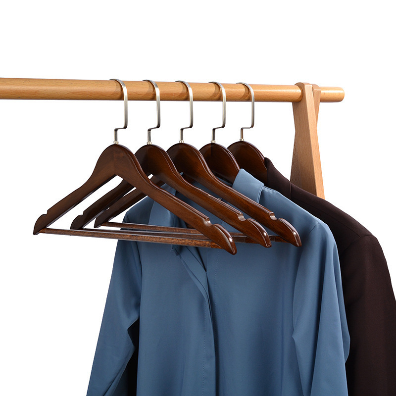 wall hangers wooden non slip notched closet suit wooden hanger wood clothes hangers for garment display