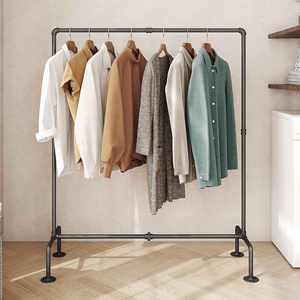 Metal Clothing Rack For Shop Clothes Display Stand With Balls Cloth Store Furniture Floor-to-ceiling clothes for home use Racks