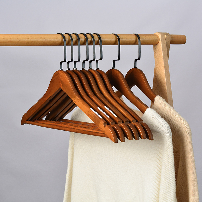 wall hangers wooden non slip notched closet suit wooden hanger wood clothes hangers for garment display