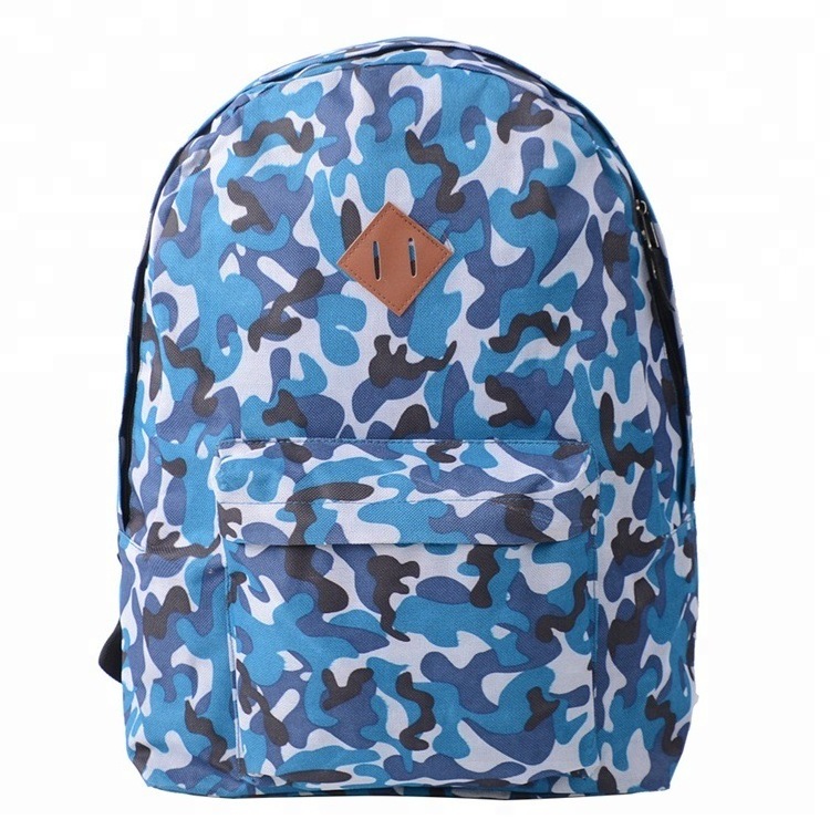 2022 Camo Polyester Backpack Travel Laptop Bags Men's Computer Casual Backpack Bag