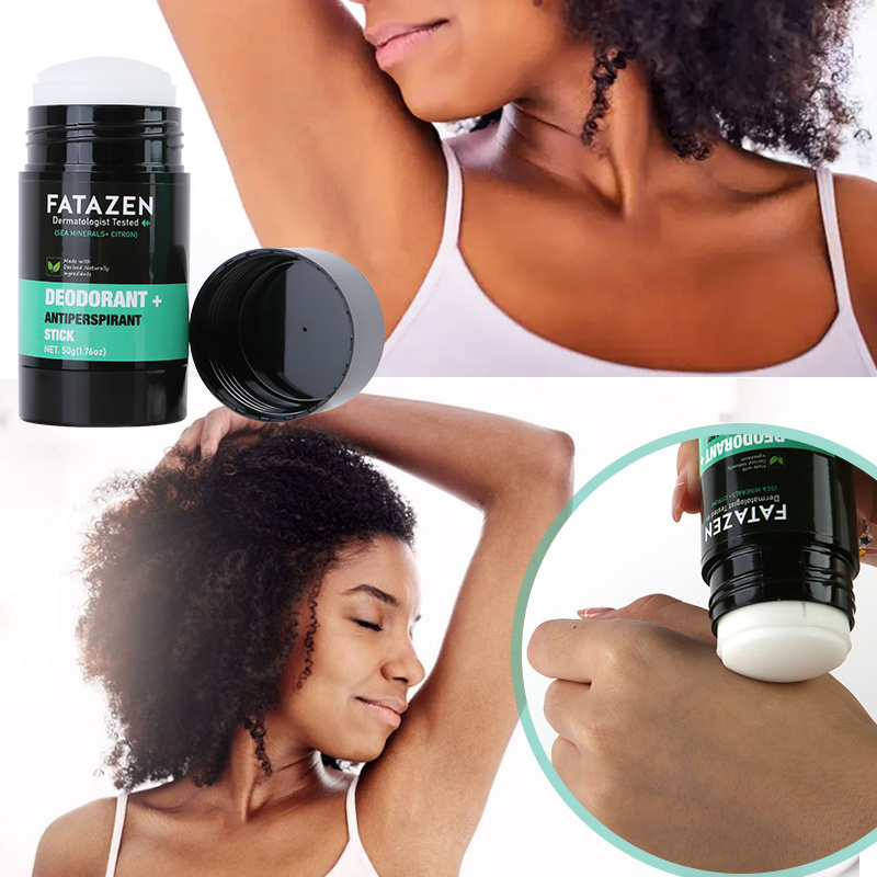 FATAZEN Dermatologist tested Deodorant Antiperspirant Stick Natural Sea Mineral Citron Fragrance Sweat Odor Balm OEM Deodorant