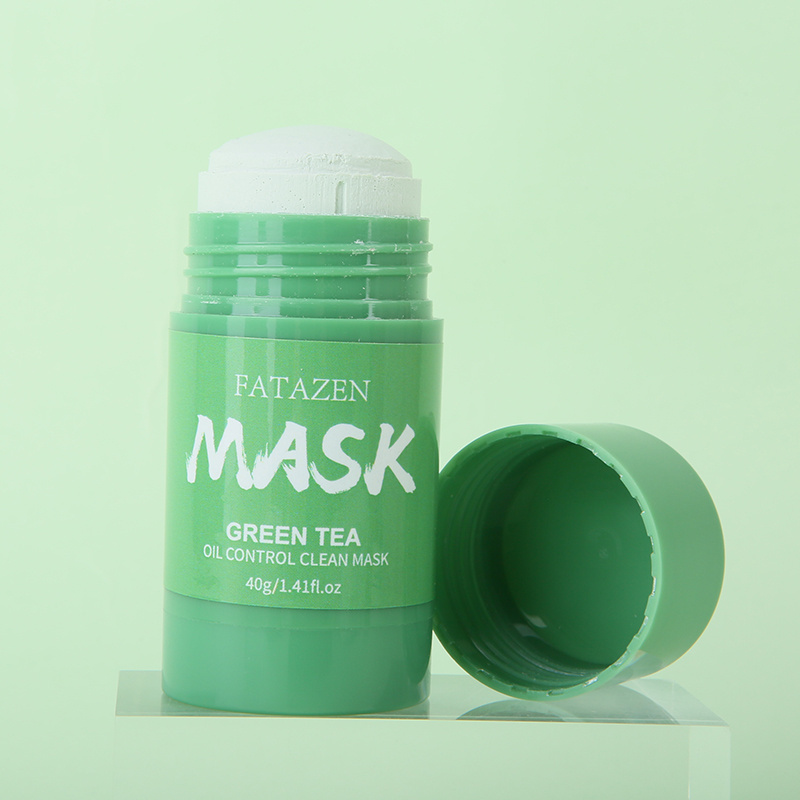 Custom Logo Private Label Face Clay Mask Stick Facial Green Tea Purifying Stick Mask Facial Clay Solid Green Tea Mud Mask Stick