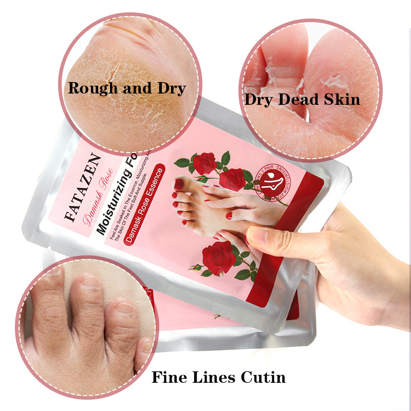 FATAZEN OEM Skin Care Moisturizing Foot Masking Gloves Whitening Collagen Repairing Spa Peeling Gloves Sheet Feet Manicure Mask