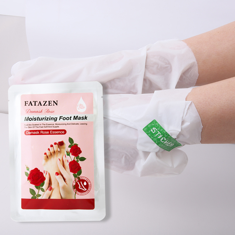 FATAZEN OEM Skin Care Moisturizing Foot Masking Gloves Whitening Collagen Repairing Spa Peeling Gloves Sheet Feet Manicure Mask