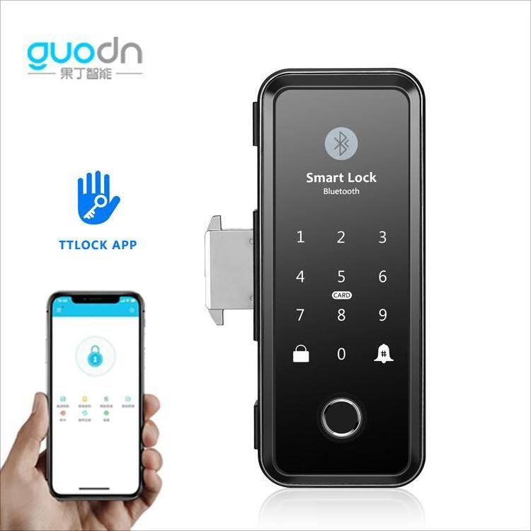 Waterproof design smart door lock 2022 Glass door smart code door lock APP fingerprint digital smart lock