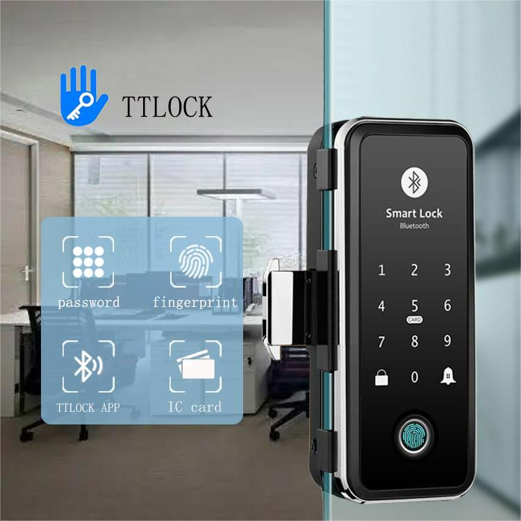 Waterproof design smart door lock 2022 Glass door smart code door lock APP fingerprint digital smart lock