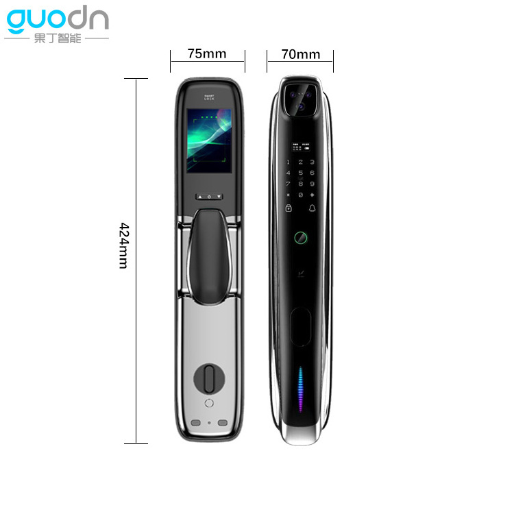 Fingerprint Door Lock With Camera Tuya 3D Face Recognition Automatic Door Lock