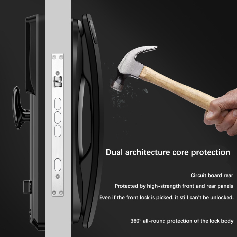 Fingerprint Door Lock With Camera Tuya 3D Face Recognition Automatic Door Lock