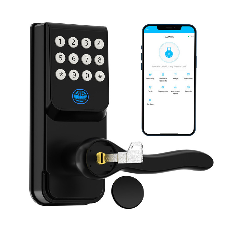 popular Alloy Biometric Lock ttlock App smart Door Lock Word Fingerprint Door Lock