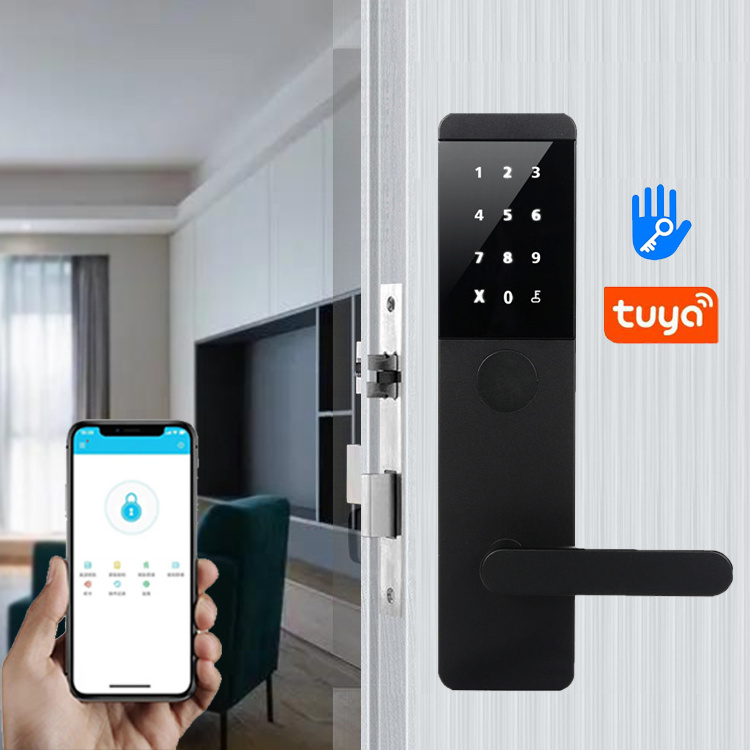 Customize Bathroom Silver Smart Lock Door Card Reader Key Apartment Intelligent Hotel Deadbolt Door Lock