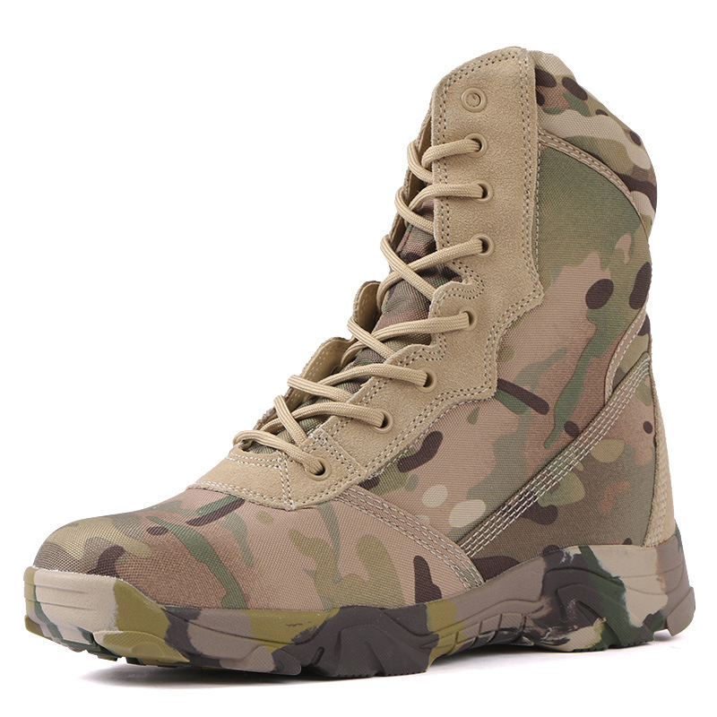 Camouflage Tactical Boot Desert Jungle Combat Men Boots Safety Shoes High Boot