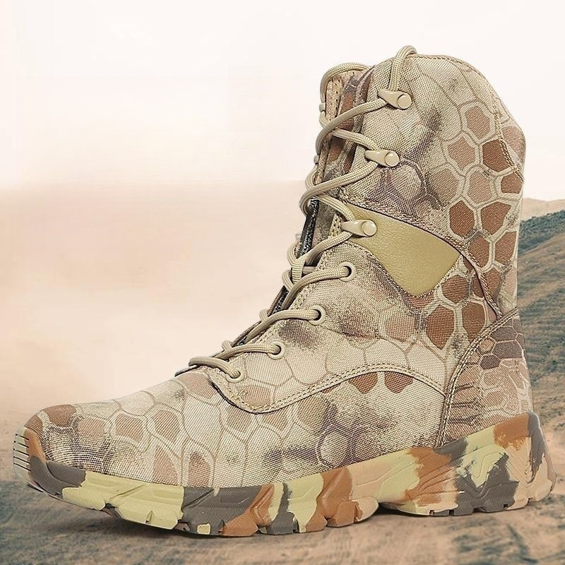 Camouflage Tactical Boot Desert Jungle Combat Men Boots Safety Shoes High Boot