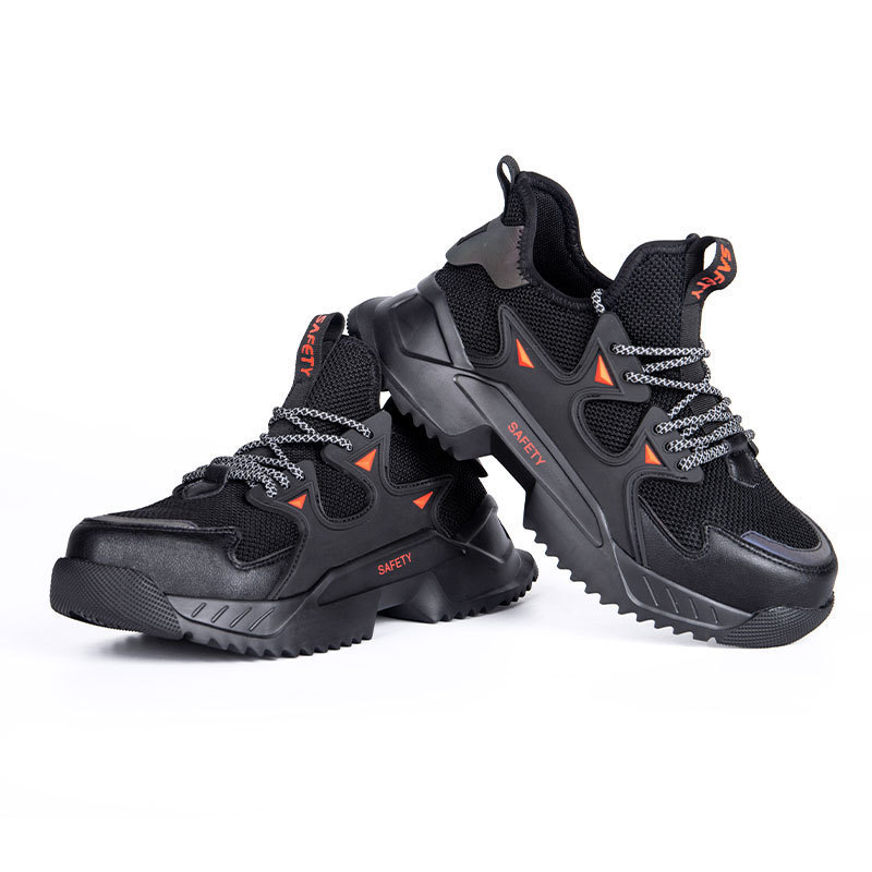 Work Boots Safety Shoes Men Steel Toe Puncture-Proof Sneakers Male Footwear Shoes Adult Work Shoes